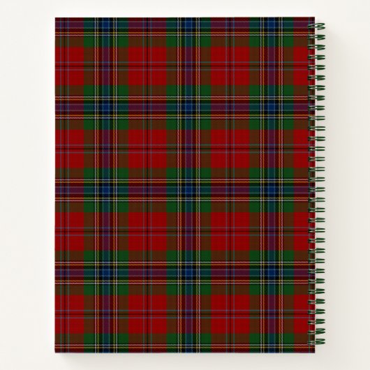 Maclean Tartan Scottish Modern MacLean van Duart Notitieboek (Achterkant)
