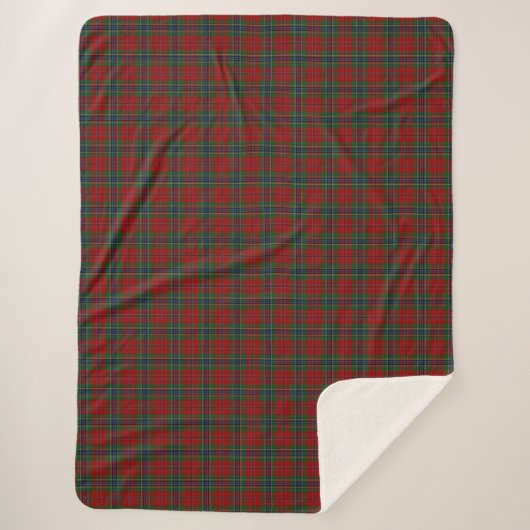 Maclean Tartan Scottish Modern MacLean van Duart Sherpa Deken (Voorkant)