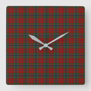 Maclean Tartan Scottish Modern MacLean van Duart Vierkante Klok