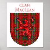 MacLean Tartan Scottish Play Lion Rampant Poster (Voorkant)