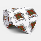 MacLean Tartan Shield Stropdas (Opgerold)