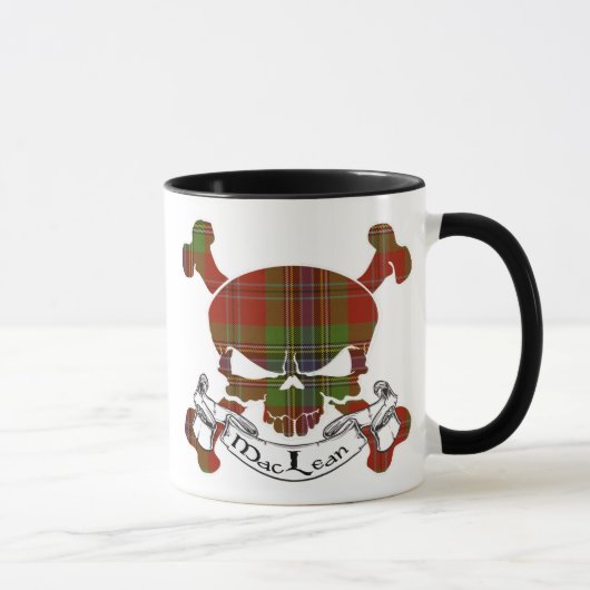 MacLean Tartan Skull Mok (Rechts)