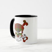 MacLean Tartan Skull Mok (Voorkant links)