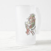 MacLean Tartan Unicorn Matglas Bierpul (Voorkant rechts)