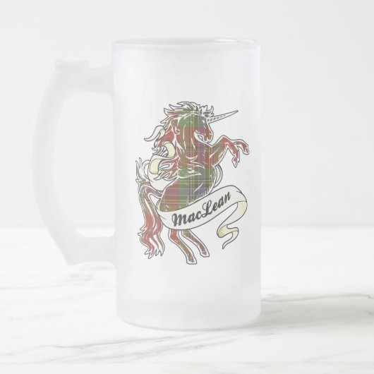MacLean Tartan Unicorn Matglas Bierpul (Links)
