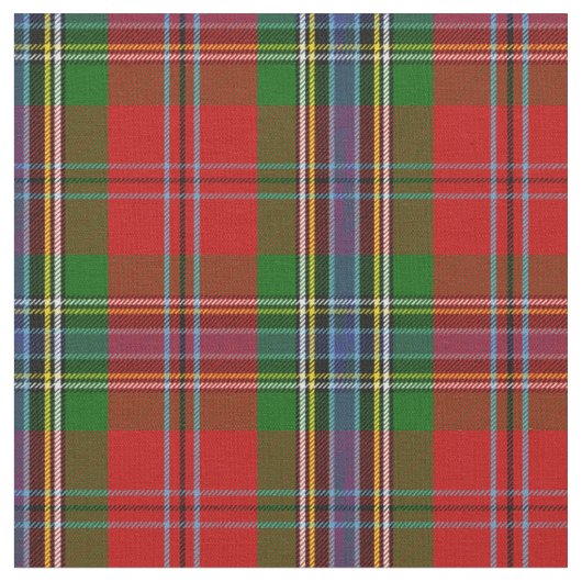 MacLean van Duart Tartan Print Stof (Close Up)