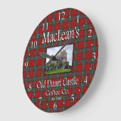 MacLean's Old Duart Castle Coffee Co. Wall Clock Grote Klok (Hoek)