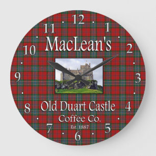 MacLean's Old Duart Castle Coffee Co. Wall Clock Grote Klok