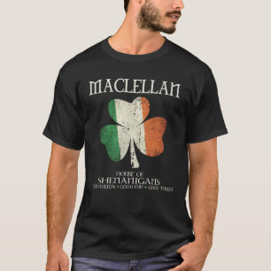 MacLellan achternaam familie Ierland Iers huis van T-shirt