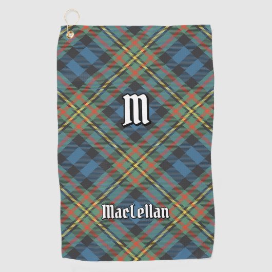 MacLellan Clan Oude Tartan Golfhanddoek (Voorkant)