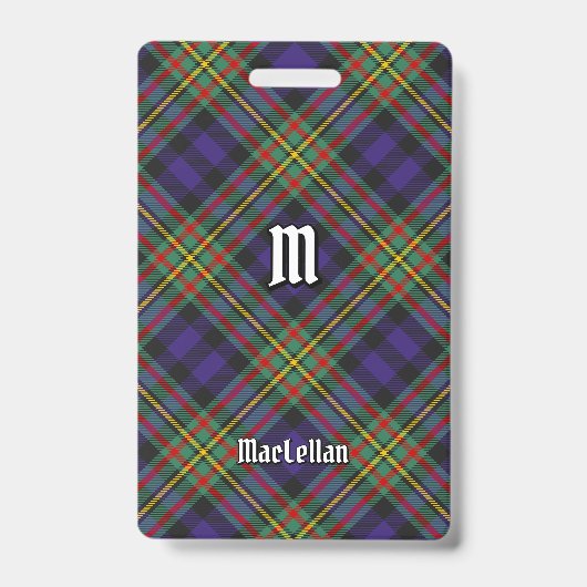 MacLellan Clan Tartan Badge (Voorzijde)
