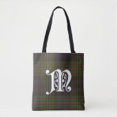 MacLellan Clan Tartan Monogram Tote Bag (Voorkant)