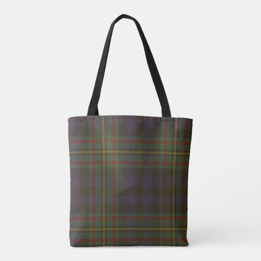 MacLellan Clan Tartan Monogram Tote Bag (Achterkant)