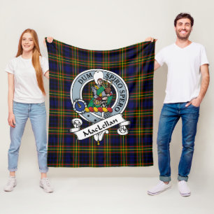 MacLellan Modern Clan Badge Tartan Pset Fleece Deken
