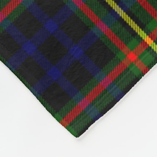 MacLellan Modern Clan Badge Tartan Pset Fleece Deken (Hoek)