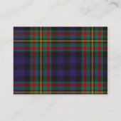 MacLellan Plaid Wedding Enclosure Kaart (Achterkant)