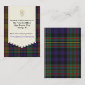 MacLellan Plaid Wedding Enclosure Kaart (Voorkant / Achterkant)