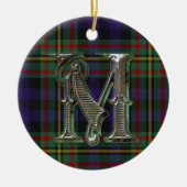 MacLellan-speldenmonogram Keramisch Ornament (Voorkant)