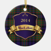 MacLellan Tartan Aangepast ornament (Voorkant)