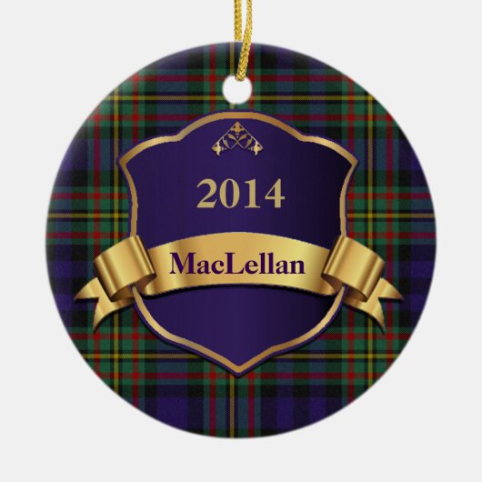 MacLellan Tartan Aangepast ornament (Voorkant)
