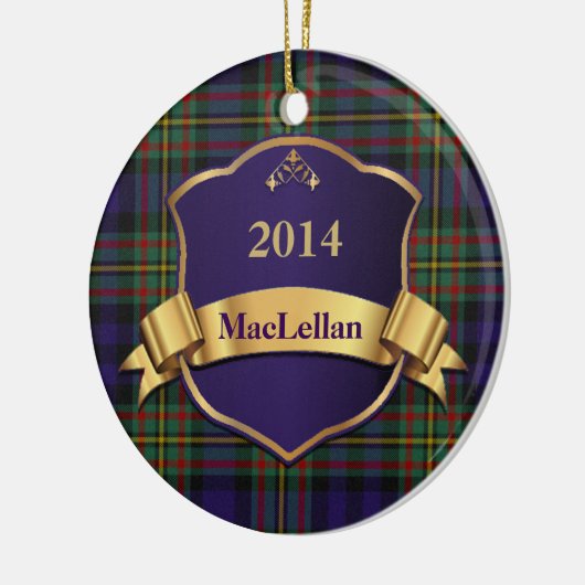 MacLellan Tartan Aangepast ornament (Links)