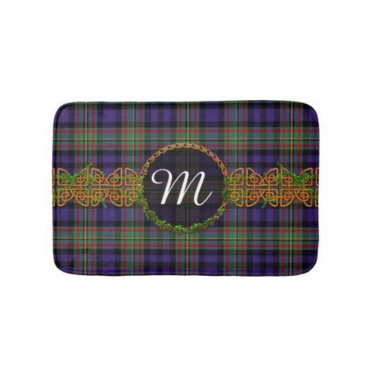 MacLellan Tartan en Monogram Badmat (Voorkant)