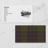 MacLellan Tartan Grunge Visitekaartje (Voorkant / Achterkant)