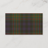 MacLellan Tartan Grunge Visitekaartje (Achterkant)