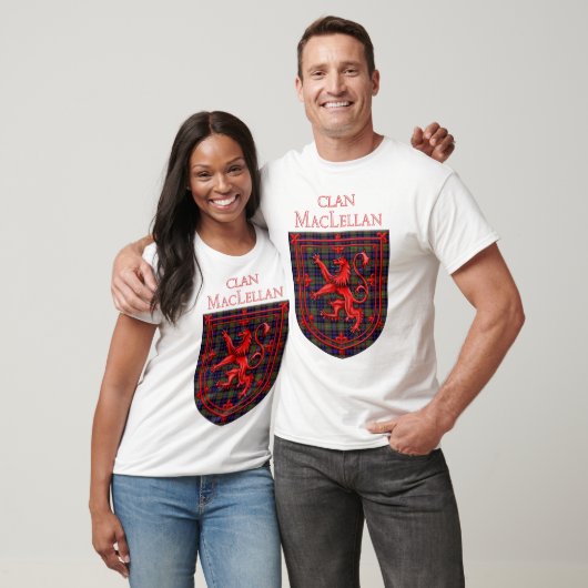 MacLellan Tartan Scottish Plaid Lion Rampant T-shirt (Unisex)