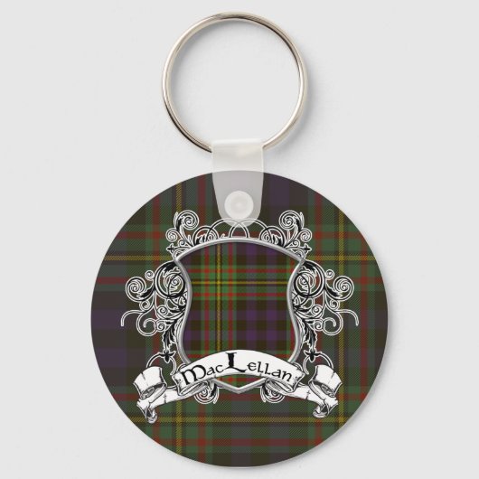 MacLellan Tartan Shield Sleutelhanger (Voorkant)