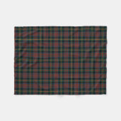 MacLennan Clan Navy Blue en Red Tartan Fleece Deken (Voorkant (Horizontaal))