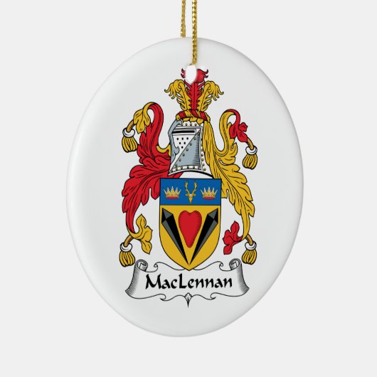 MacLennan Family Crest Keramisch Ornament (Rechts)