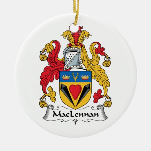 MacLennan Family Crest Keramisch Ornament (Voorkant)