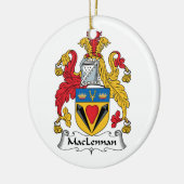 MacLennan Family Crest Keramisch Ornament (Links)