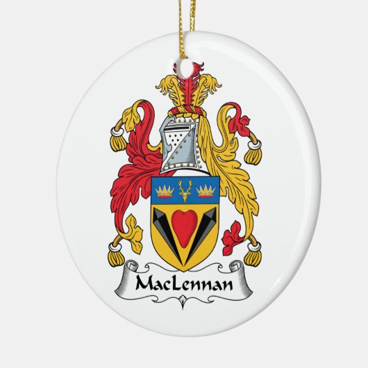 MacLennan Family Crest Keramisch Ornament (Links)