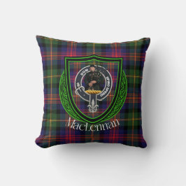 MacLennan Schotse Clan Tartan & Crest Kussen