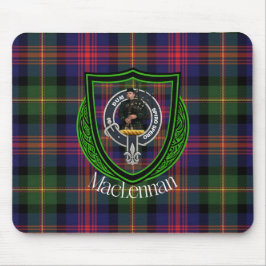 MacLennan Schotse Clan Tartan & Crest Muismat