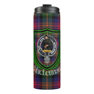 MacLennan Schotse Clan Tartan & Crest Thermosbeker