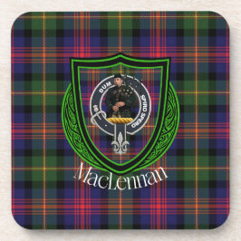 MacLennan Scottish Clan Tartan & Crest Bier Onderzetter