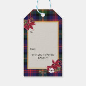 MacLennan Scottish Clan Tartan & Crest Cadeaulabel (Achterkant)