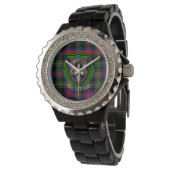 MacLennan Scottish Clan Tartan & Crest Horloge (Gekanteld)
