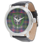MacLennan Scottish Clan Tartan & Crest Horloge (Gekanteld)