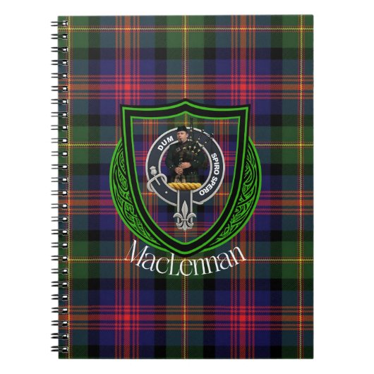 MacLennan Scottish Clan Tartan & Crest Notitieboek (Voorkant)