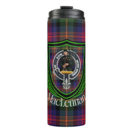 MacLennan Scottish Clan Tartan & Crest Thermosbeker