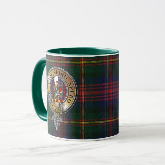 MacLennan Tartan & Badge Mok (Voorkant links)