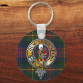 MacLennan Tartan & Badge Sleutelhanger (Voorkant)