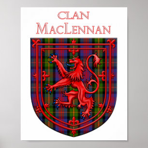 MacLennan Tartan Scottish Play Lion Rampant Poster