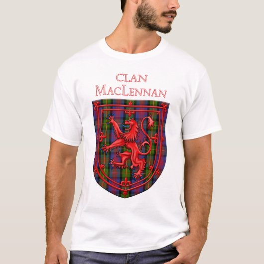MacLennan Tartan Scottish Play Lion Rampant T-shirt (Voorkant)