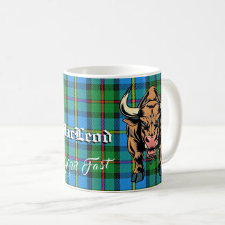 MacLeod Bull Hunting Tartan Motto Koffiemok
