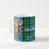 MacLeod Bull Hunting Tartan Motto Koffiemok (Voorkant links)